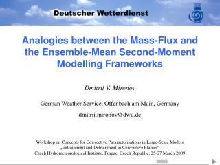 Analogies between the Mass-Flux and the Ensemble-Mean Second-Moment Modelling Frameworks