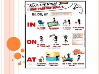 Prepositions of time.