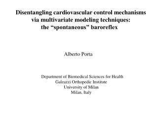 Disentangling cardiovascular control mechanisms via multivariate modeling techniques: