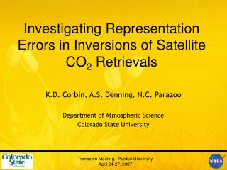 Investigating Representation Errors in Inversions of Satellite CO 2 Retrievals