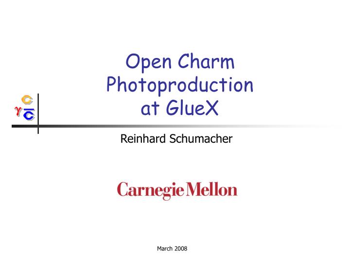 open charm photoproduction at gluex