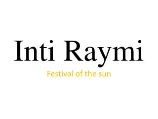 Inti Raymi