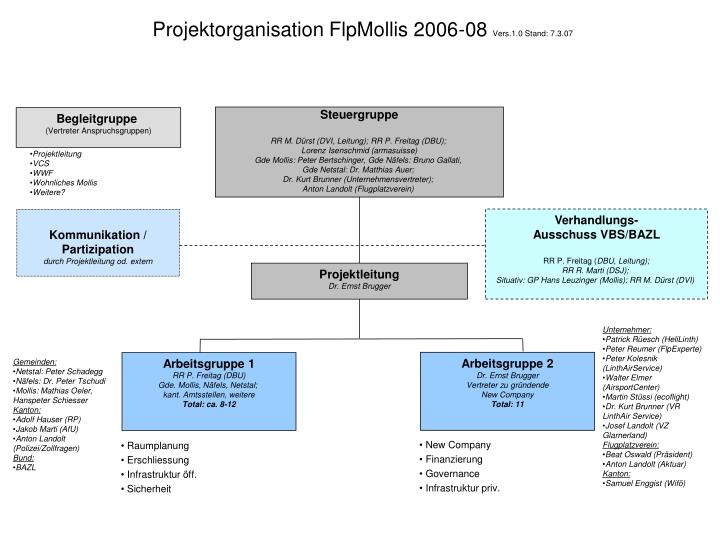 projektorganisation flpmollis 2006 08 vers 1 0 stand 7 3 07