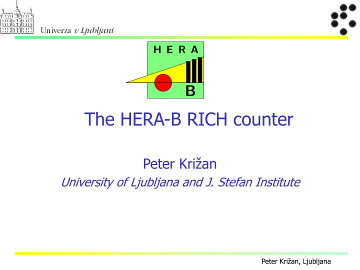 the hera b rich counter
