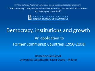 Democracy, institutions and growth