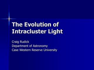 The Evolution of Intracluster Light