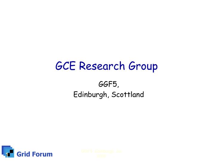 gce research group