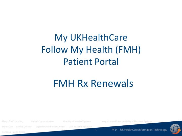 my ukhealthcare follow my health fmh patient portal