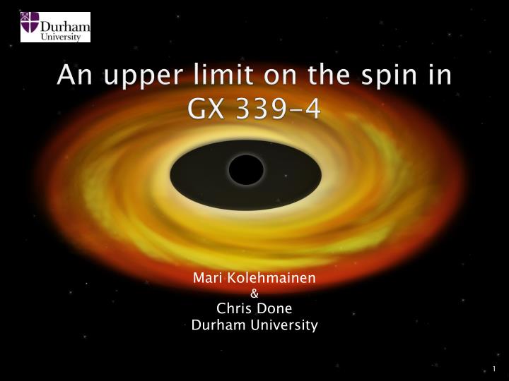 an upper limit on the spin in gx 339 4