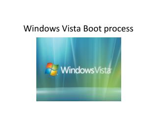Windows Vista Boot process