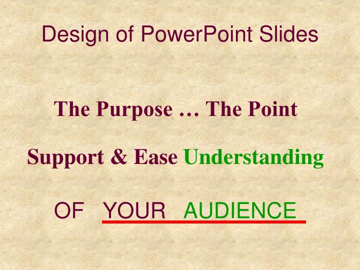 design of powerpoint slides