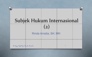 subjek hukum internasional 2
