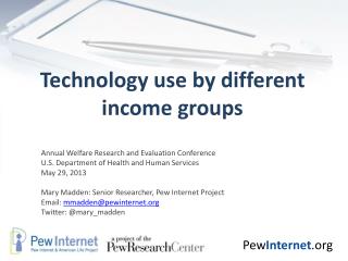 Technology use by different income groups