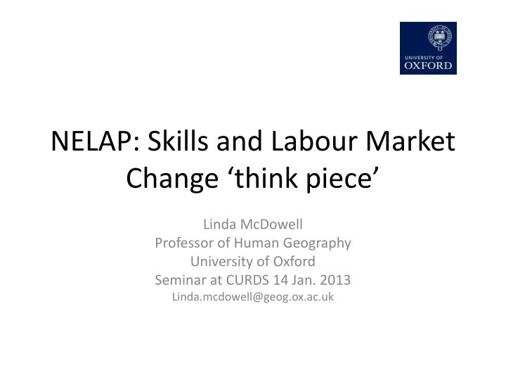 nelap skills and labour market change think piece