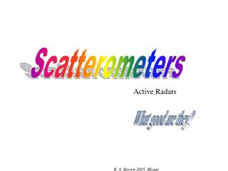 Scatterometers