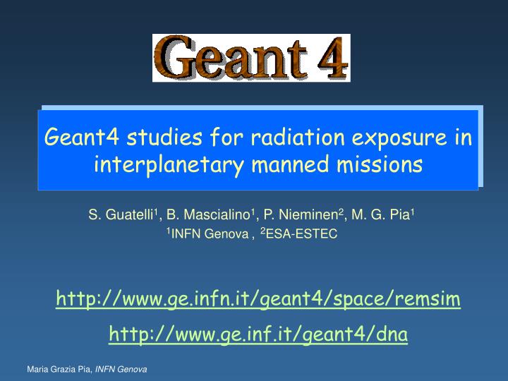 geant4 studies for radiation exposure in interplanetary manned missions