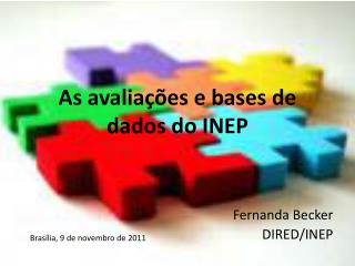 as avalia es e bases de dados do inep