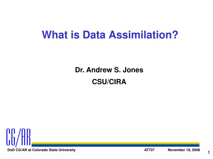 what is data assimilation
