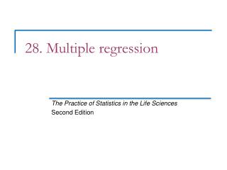 28 multiple regression