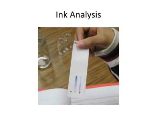 Ink Analysis