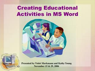 Creating Educational Activities in MS Word