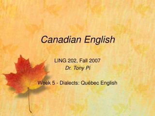 Canadian English