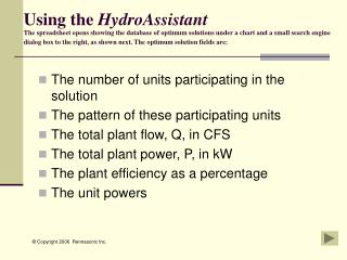 The number of units participating in the solution The pattern of these participating units