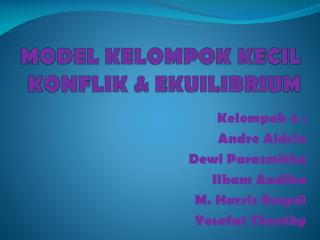 model kelompok kecil konflik ekuilibrium