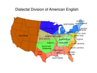 Dialectal Division of American English