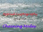 Applied Cryptography - slide 1