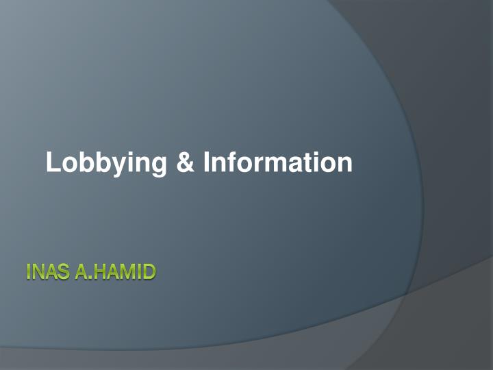 lobbying information