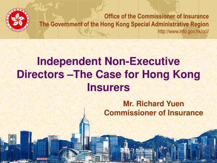 independent non executive directors the case for hong kong insurers