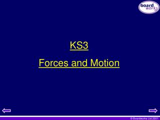 KS3 Forces and Motion