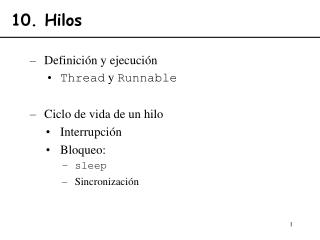 10 hilos