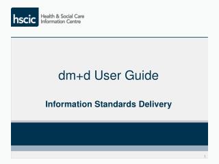 dm+d User Guide