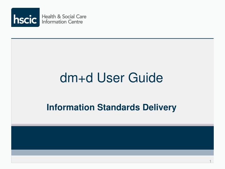 dm d user guide