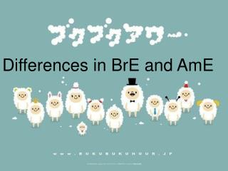 Differences in BrE and AmE