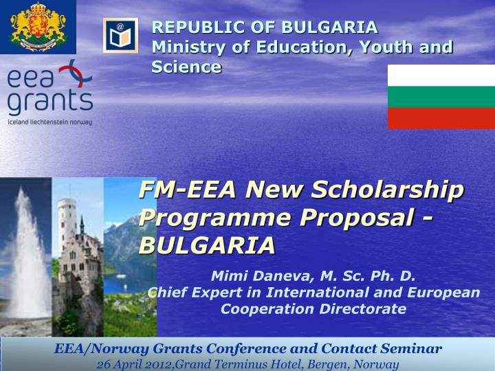 fm eea new scholarship programme proposal bulgaria