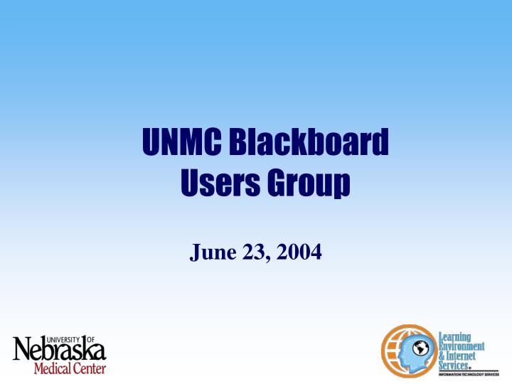 unmc blackboard users group