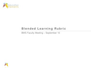 Blended Learning Rubric