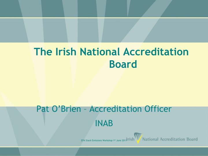 the irish national accreditation board