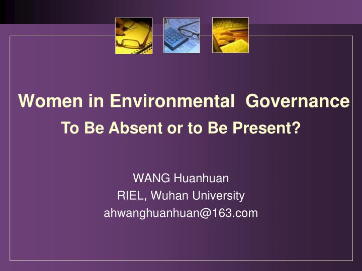 women in environmental governance