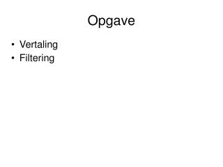 opgave