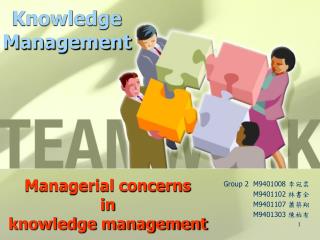 Managerial concerns in knowledge management