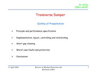 Transverse Damper