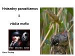 Hnie z dn y parazitizmus - slide 1