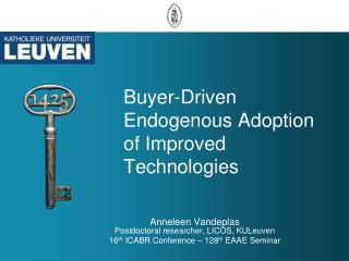 Buyer-Driven Endogenous Adoption of Improved Technologies