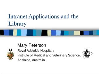 Intranet Applications and the Library