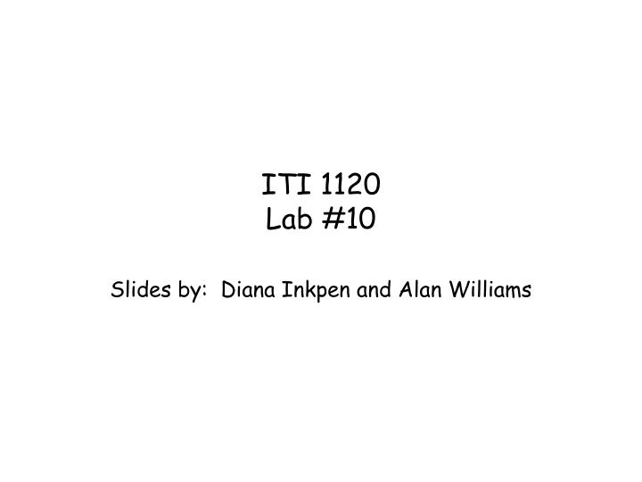 iti 1120 lab 10