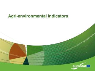 Agri-environmental indicators